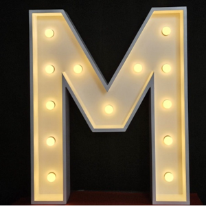 XL Lichtletter 'M'