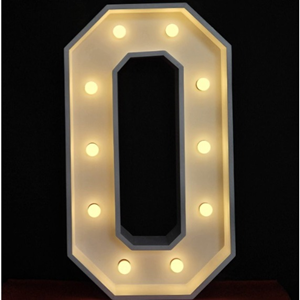 XL Lichtletter 'O'